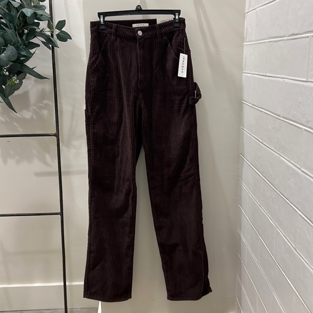 PAC Sun brown carpenter Corduroy pants sz 26